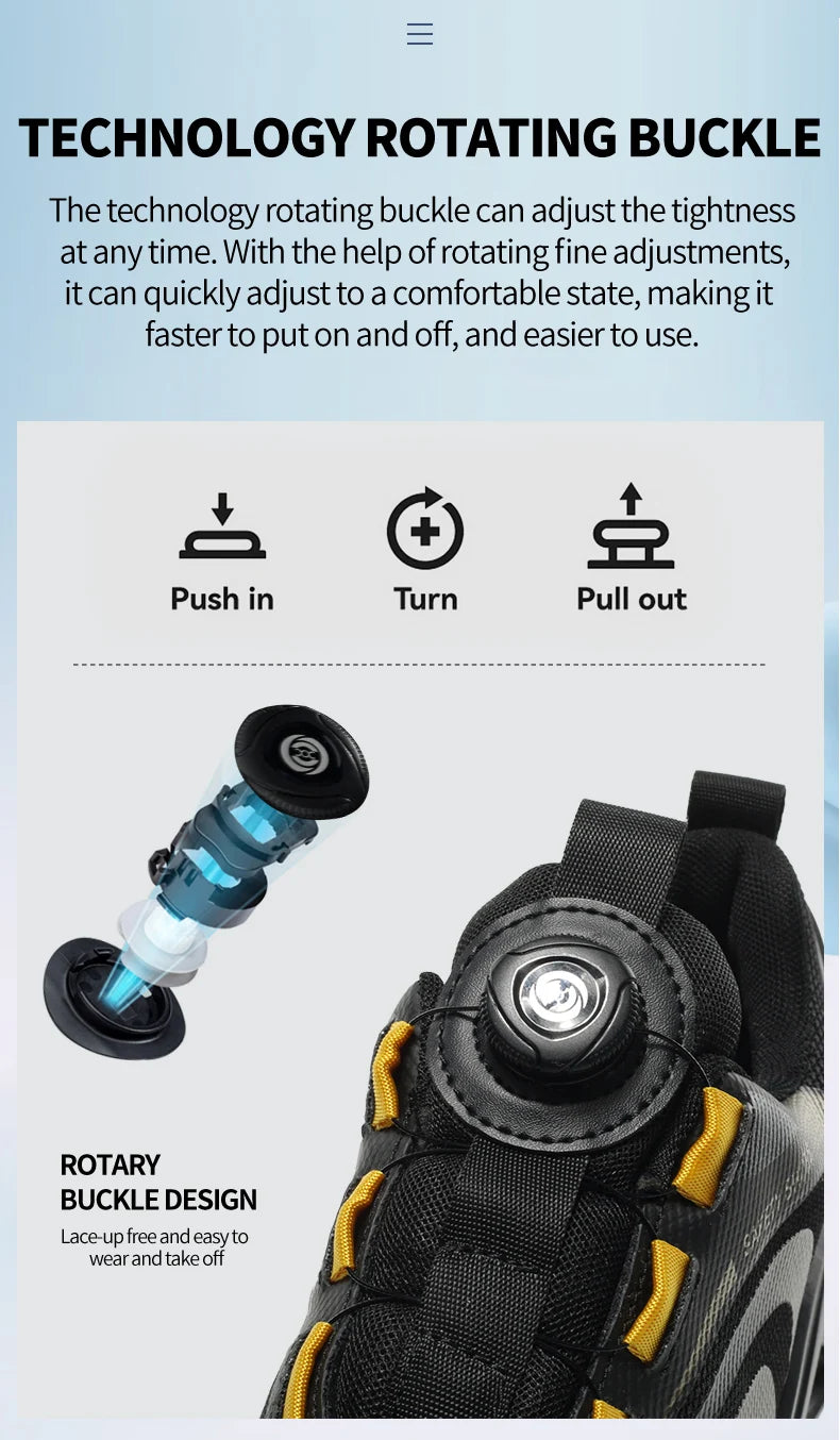 Lace-free, breathable, lightweight and comfortable anti-smashing and anti-puncture safety shoes