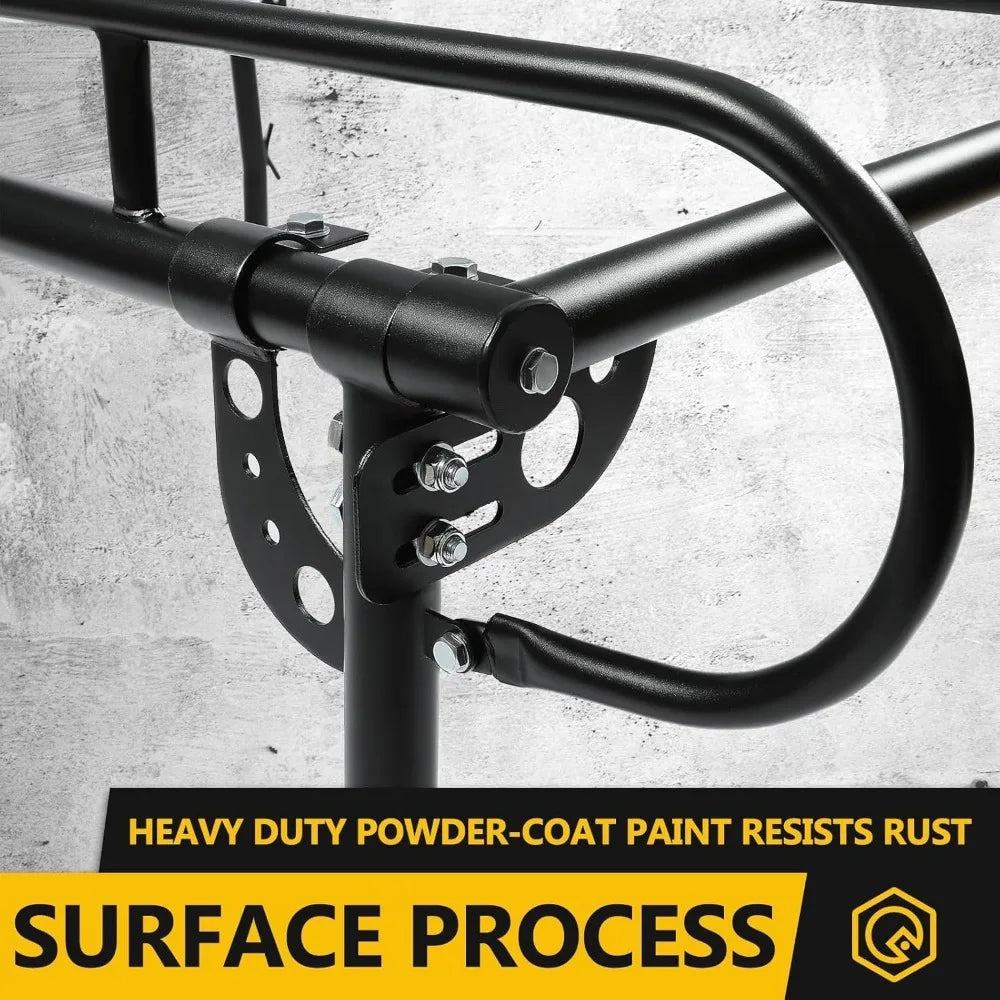 Adjustable Truck Ladder Rack 1000lbs Weight Capacity 55-1/8"(W) x 139-5/8"(L) x 32-1/4"(H) Heavy Duty Steel Lumber Utility Kaya