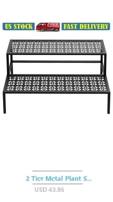 Indoor Plant Stand with Grow Lights 9 Tier Metal Shelf Flower Pots and Home Decor Display