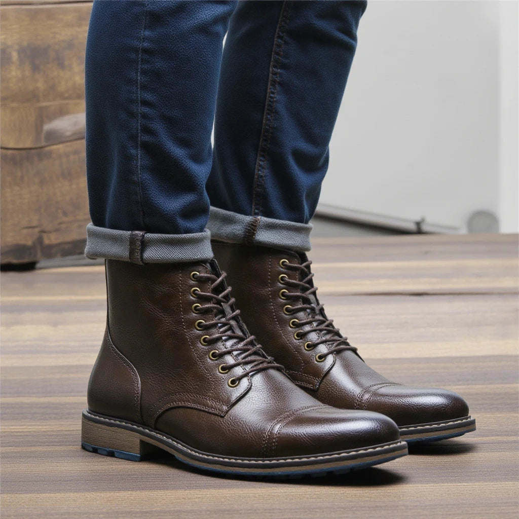 Men Ankle Boots Fashion Brand Comfortable Casual Men Boots