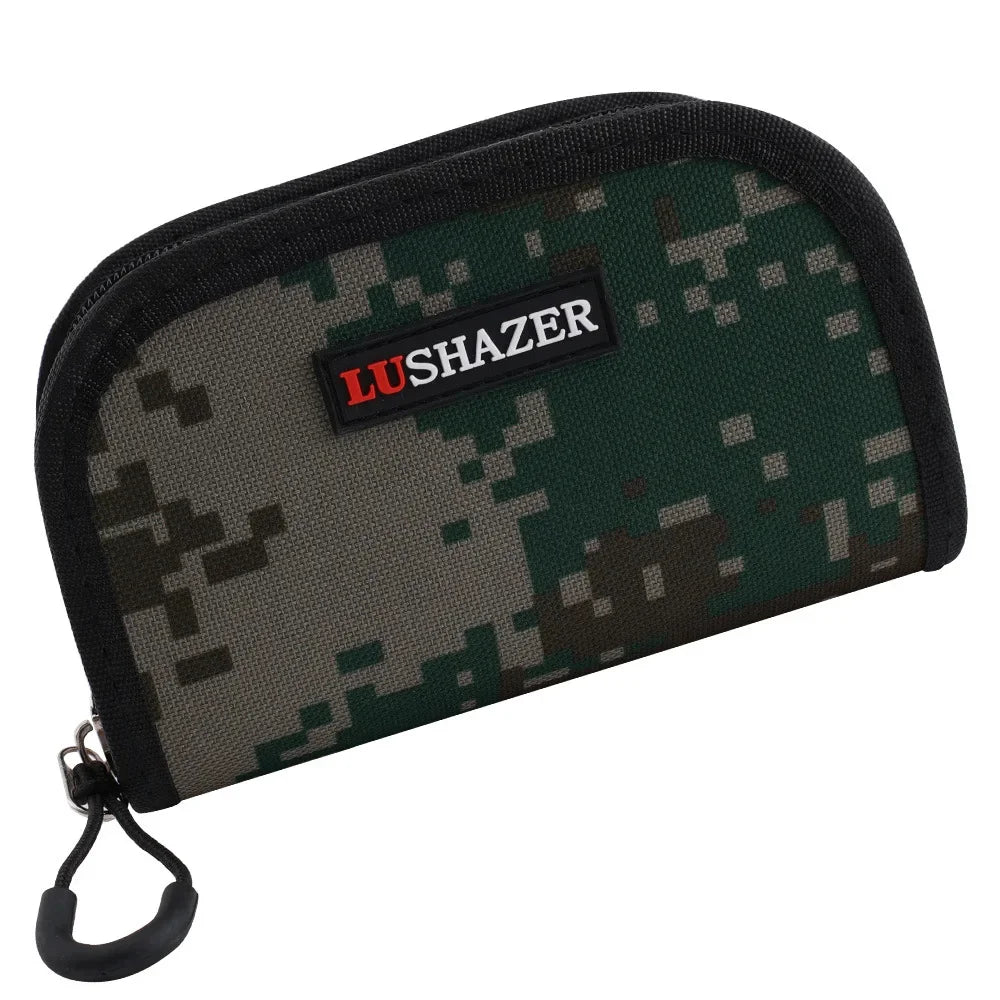 Outdoor Portable Fishing Bag Large Capacity Canvas Zipper Sequins Spoon Lure Bait Tackle Box Fishhooks Hand Spinner Storage Case