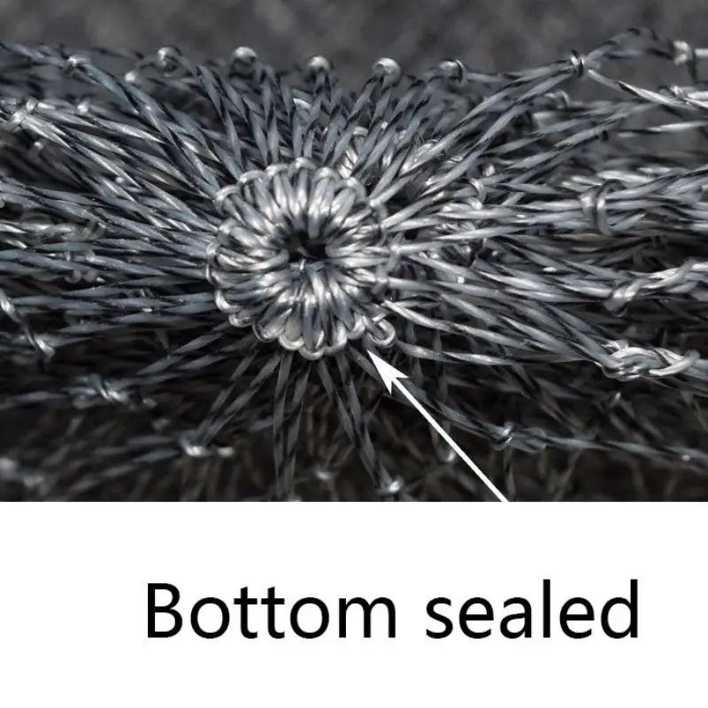 Depth Nylon Fishing Net Collapsible Rhombus Mesh Hole Folding Dip Net Outdoor Fishing Tools Fishing Catchers Planting Tackle