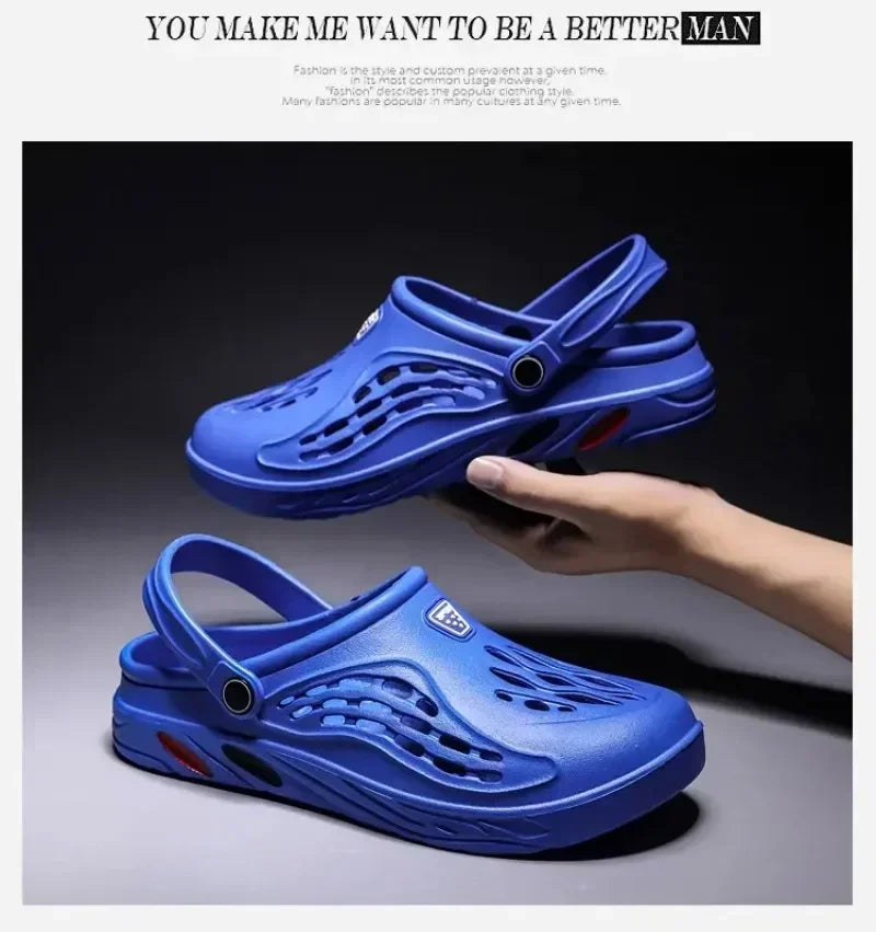 Plus Size 47 48 49 Men Summer Clogs Sandals EVA Slippers Men and Women Garden Shoes Beach Sandals Couple's Outdoor House Slides