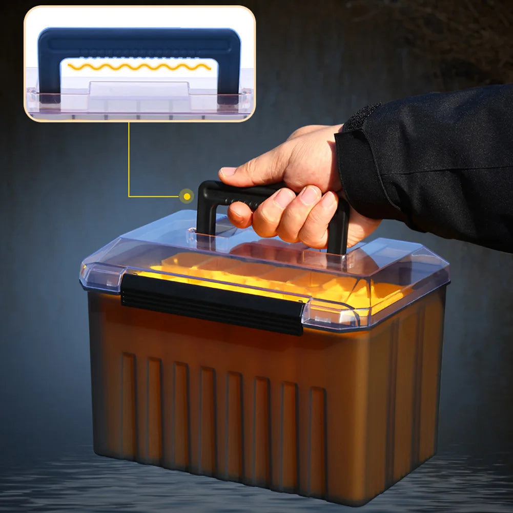 24 Grids Webfoot Octopus Egi Storage Organizer Box Minnow Squid Jig Hard Bait Container Fishing Storage Box