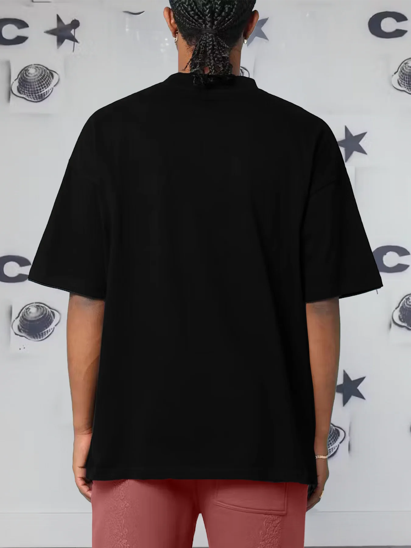 200g Cotton Men's Crew - neck Short - sleeve T - shirt with "Be Gutsy Like a Real Guy" Pitbull Print