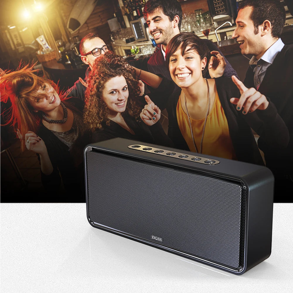 DOSS Home Bluetooth Speaker Powerful 32W Stereo Sound Bold Bass Subwoofer Music Sound Box TWS Wireless Pairing Portable Speakers