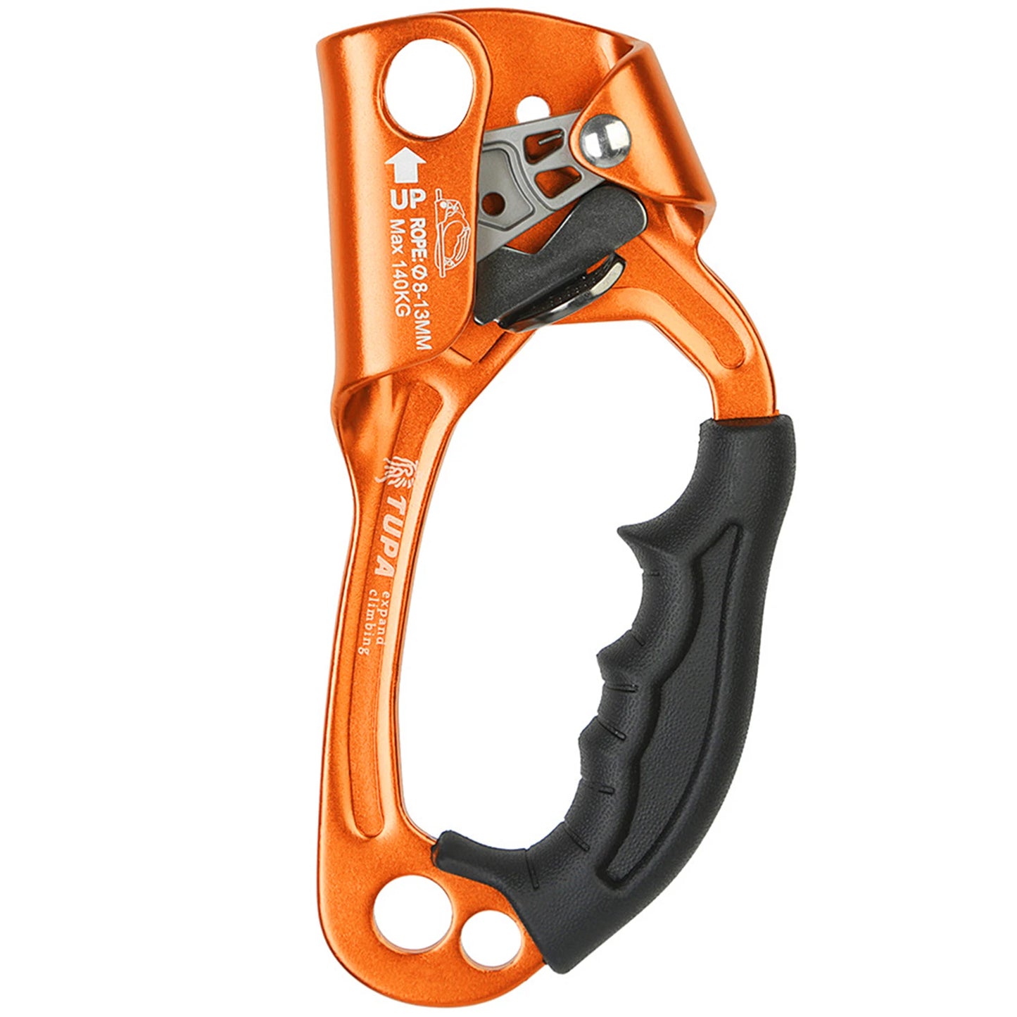 Vertical Rope Ascender Hand Ascender Aluminum  Alloy Rock Climbing Handheld Ascender for Aloft Working Caving