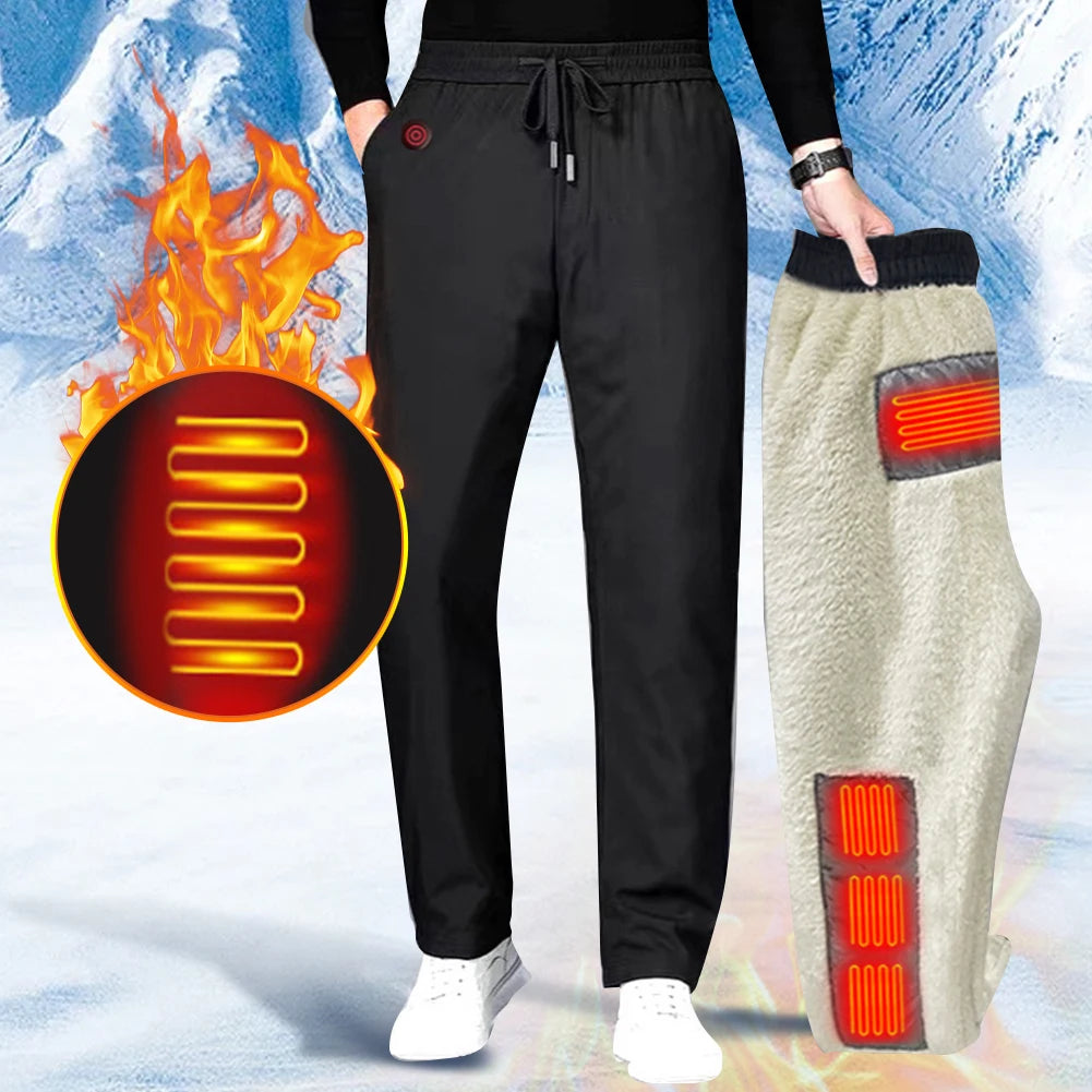 Intelligent Heating Pant 10-Heating Zones 2-Switches 3-Speed Adjustable Suitable For Outdoor Activities Indoor Work Hiking Elect