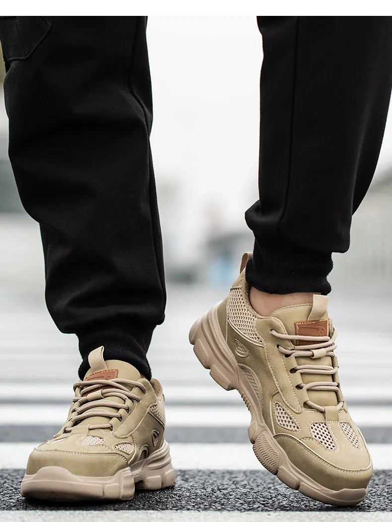 Low Top Breathable Safety Shoes Anti-Puncture Anti shock Work Shoes Slip Resistant Work Sneakers Protective Boots for Men