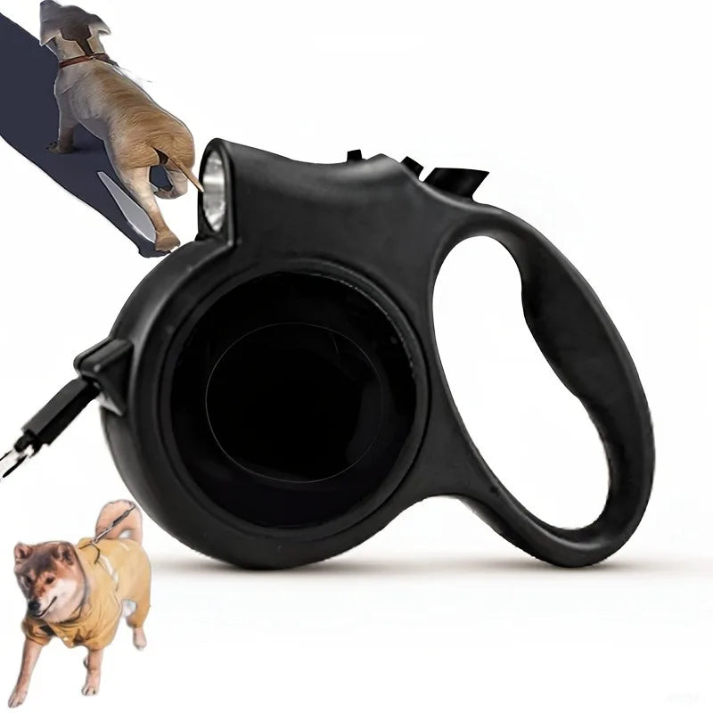 16FT Retractable Dog Leash with Reflective Strip - Night Safety Rope Lead for Small Medium Dogs, Tangle-Free & Durable