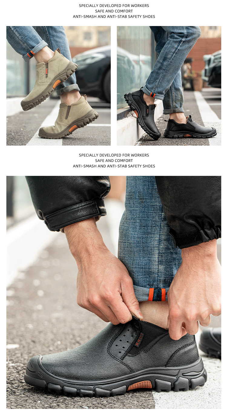 Men Work Shoes Breathable Work Sneakers Composite Toe Safety Shoes Anti-Puncture Indestructible Shoes Welders Safety Boots