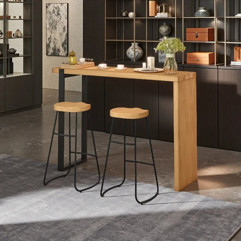 Bar Table High Folding Counter Cocktail Round Bistro Stool Home Kitchen Restaurant Cafe Club Decor Breakfast Cafe Living Room