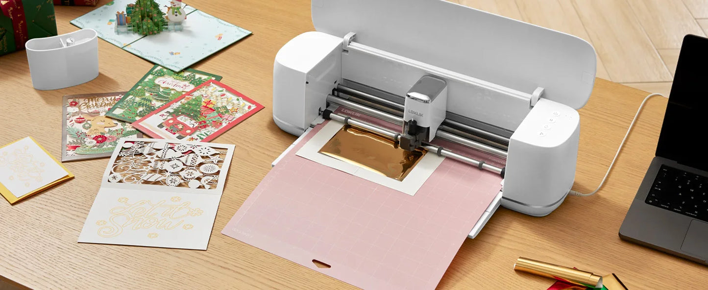 LOKLiK Vinyl Cutter Machine for all Crafts Create Customized Cards Smart Cutting Machine Compatible with iOS Android Windows Mac