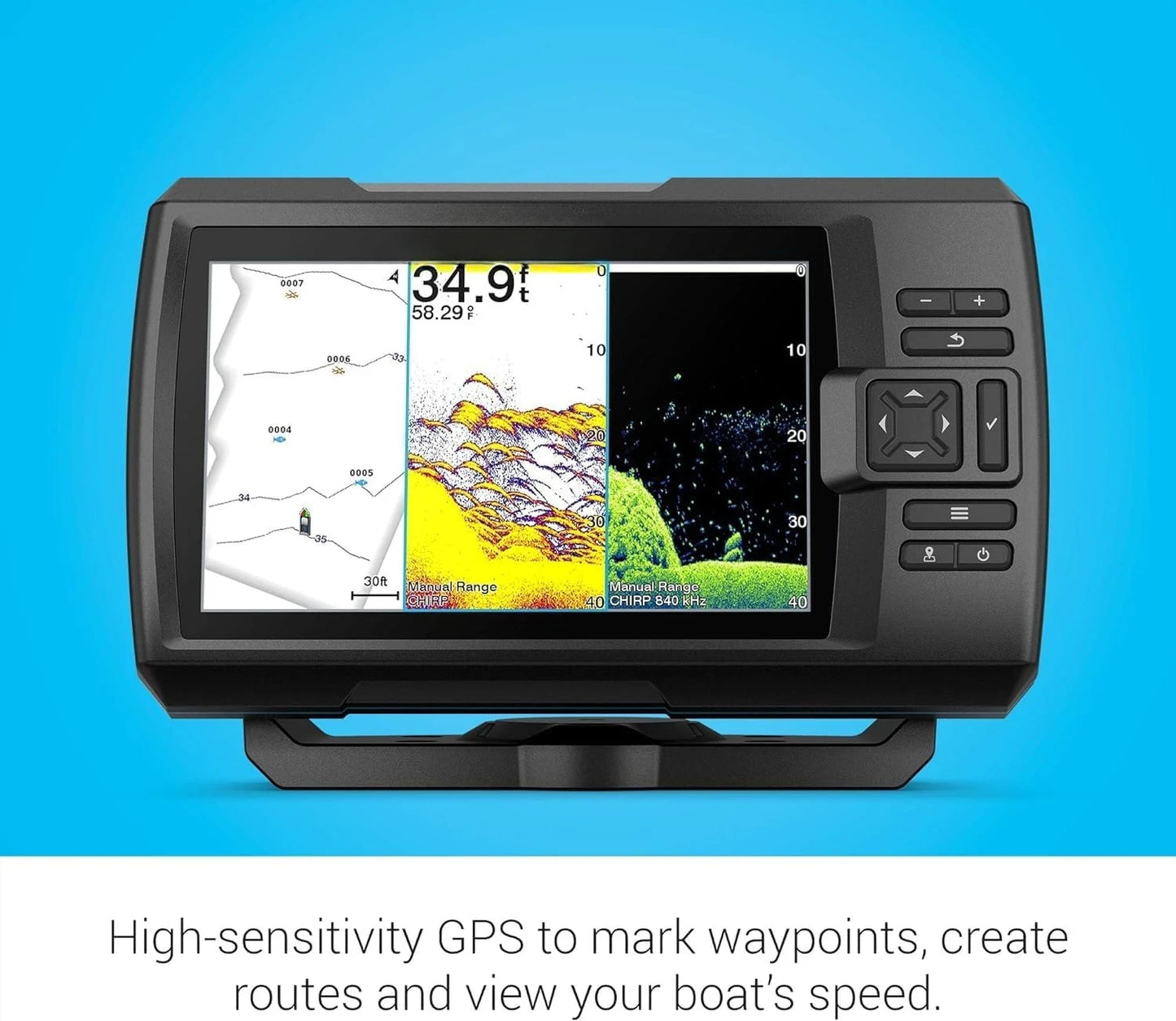 U.S. with GT20-TM Transducer - Easy-to-Use 7-inch Color Fishfinder and Sonar Transducer, Vivid Scanning Sonar Color Palettes
