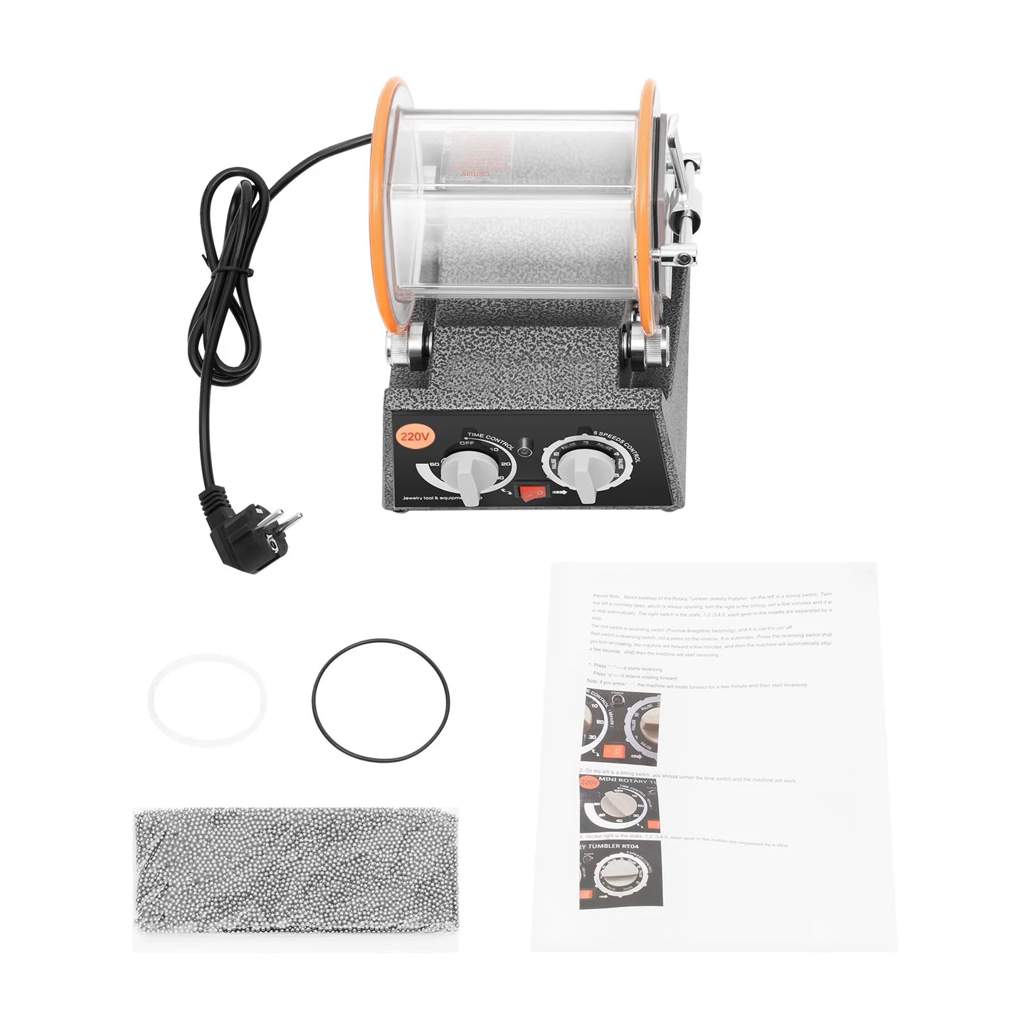 Rotary Tumbler Jewelry Polisher Surface Finisher Polishing 3KG/Finishing Machine