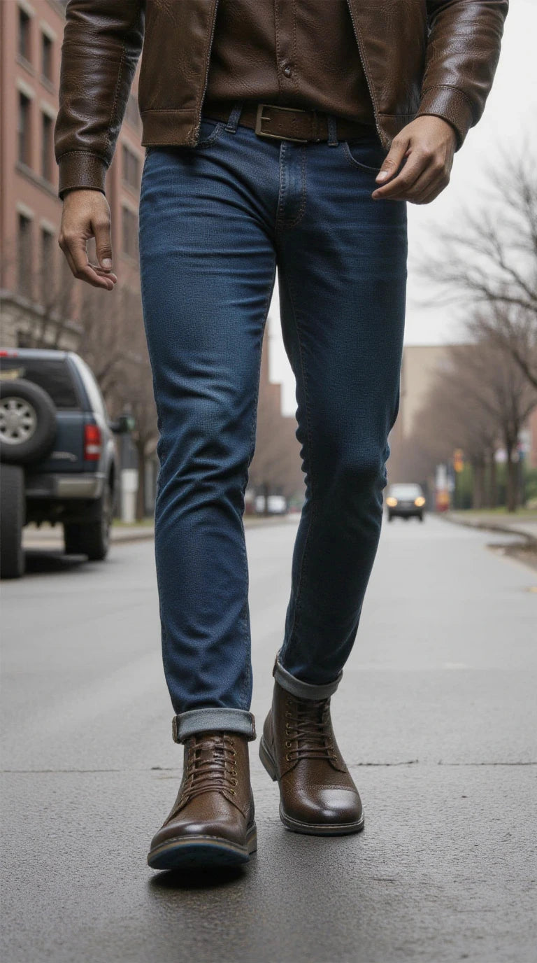 Men Ankle Boots Fashion Brand Comfortable Casual Men Boots