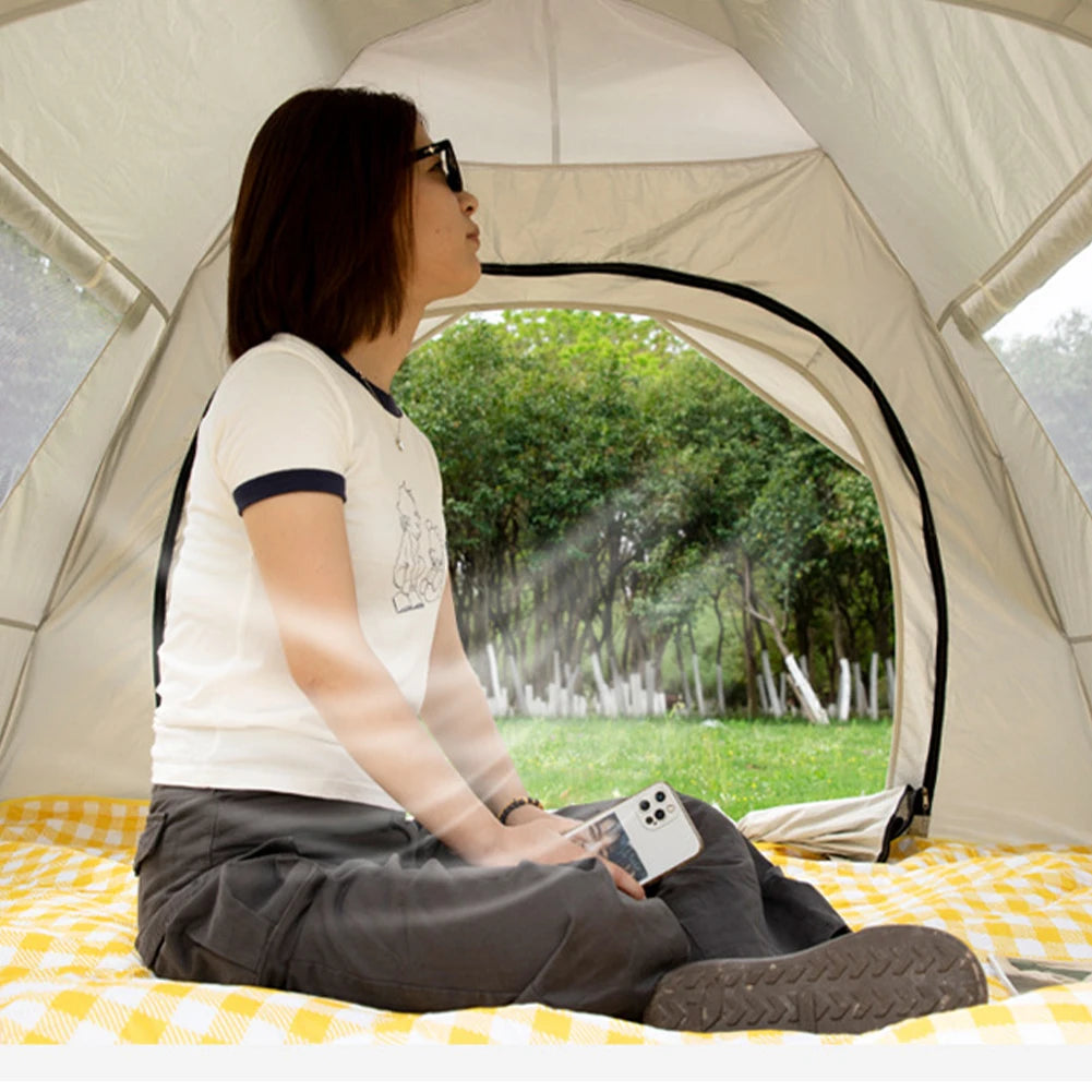 Fully Automatic Camping Tent Lightweight Sunshade Tent Waterproof Quick Open Tent for Hiking Backpacking Camping