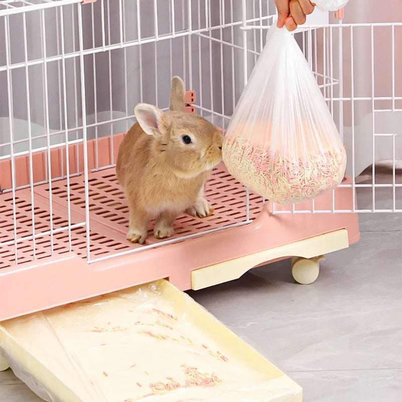 10 pcs/set Pet Tray Disposable PE Films Rabbit Litter Mat Cage Tray Cover Cage Chassis Film Cover Toilet Large Changing Pad