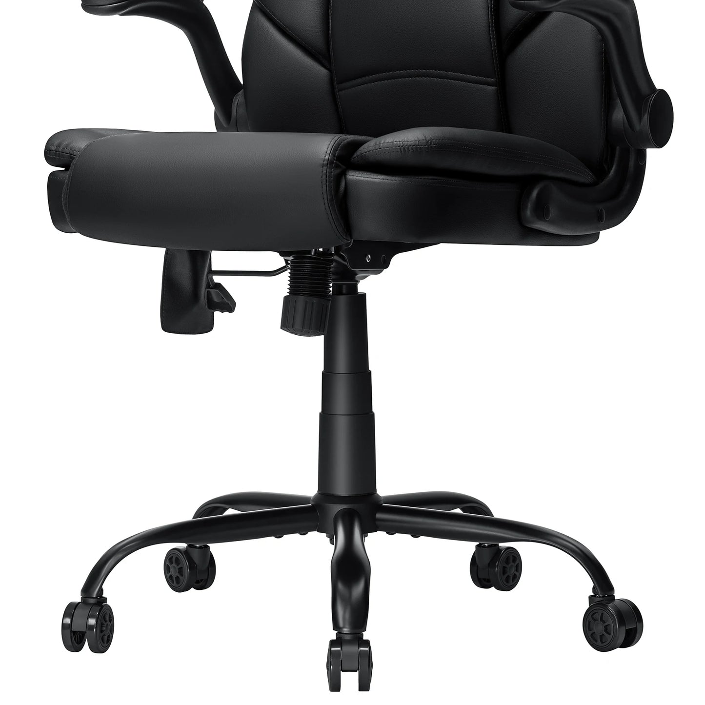 Office Chair With Ergonomic PU Leather Adjustable Height Reclining Backrest Orthopedic Inflatable Computer Recliner Chair Sofas