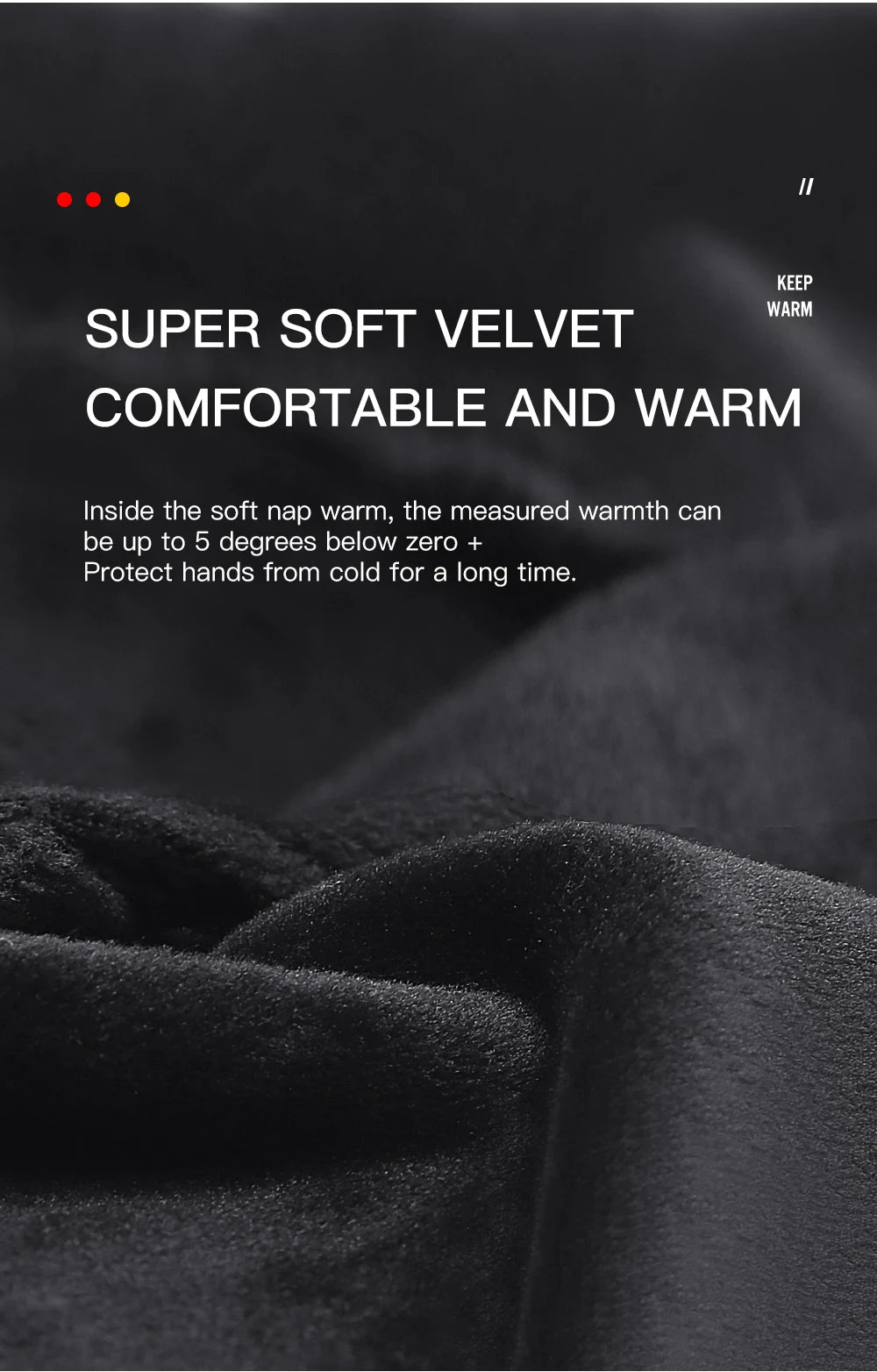 Full Fingers Men Winter Waterproof Cycling Gloves Outdoor Sports Running Motorcycle Ski Touch Screen Fleece Gloves Non-slip Warm