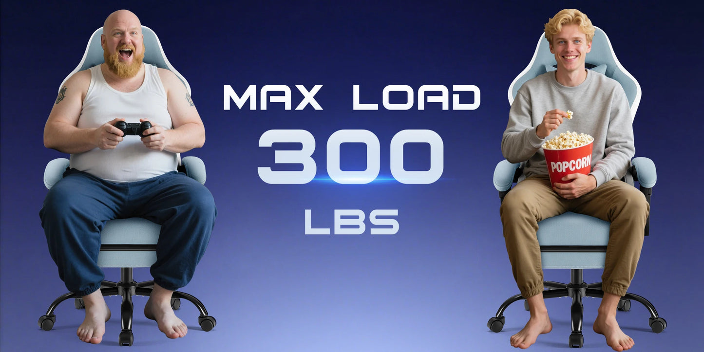 JHK Ergonomic Computer Gaming Chair Height Adjustable 360° Swivel with Headrest Lumbar Support Linkage Armrests For Office Home