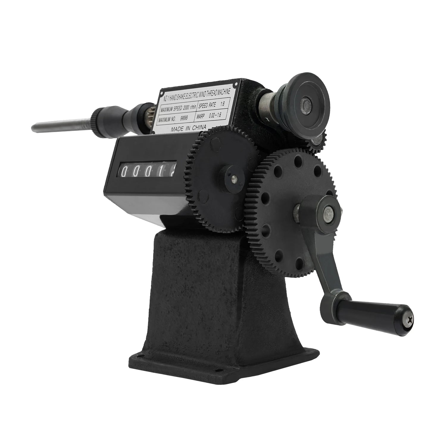 Manual Wire Winder with Counter Hand Crank Wire Winding Machine Portable and Easy to Use