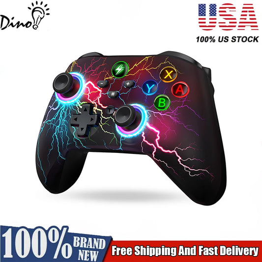 DinoFire Q212 Wireless Gamepad for iOS/Android/Switch/Switch Lite/Switch OLED Controller with Programmable Turbo