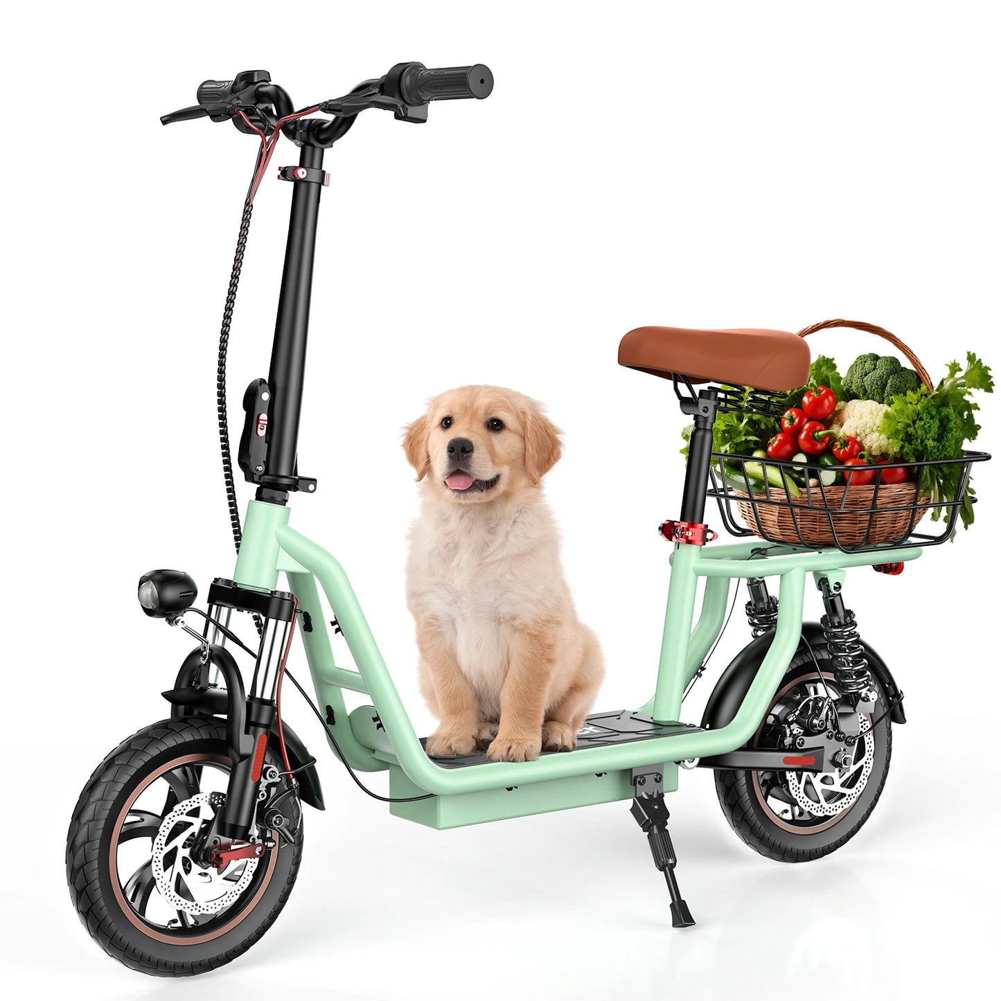 ISCOOTER I12 Adult Electric Scooter 500W Motor E- Scooter 36V 7.5AH Battery Electric Scooter 12 Inch Road Tires Electric Scooter