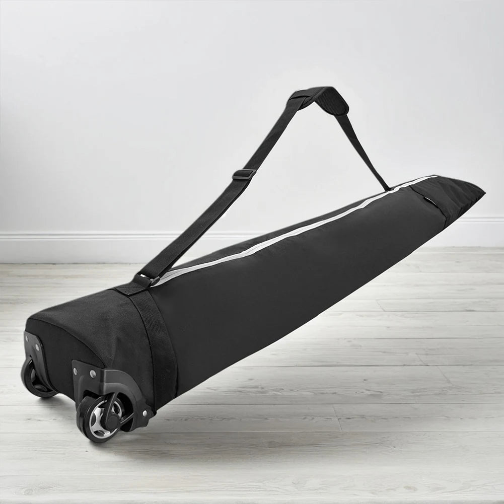 Snowboard Bag with Wheels Ski Travel Bag Heavy Duty Snowboard Carrying Case Adjustable Length Waterproof for Outdoor Skiing