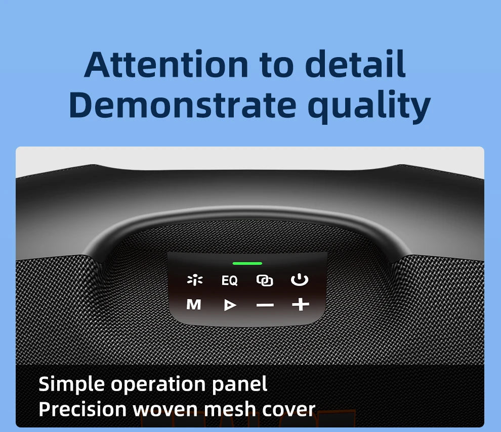 Zealot S89 250W Portable Bluetooth Speaker High Volume Waterproof 48000mAh Wireless TWS Subwoofer Suporrt USB/TF/AUX RGB light.