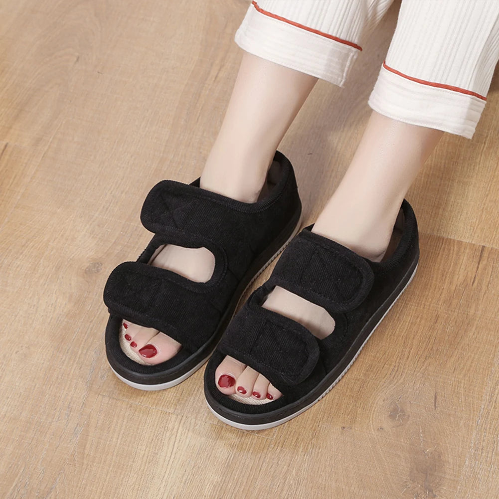 Diabetic Sandals Open Toe Diabetic Shoes Adjustable Walking Sandals Breathable Orthopedic Footwear for Women and Men