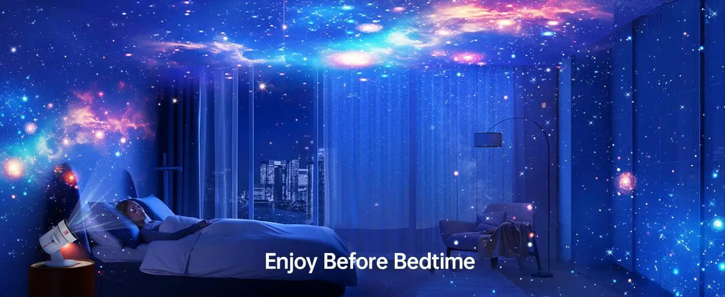 Night Light Galaxy Projector Starry Sky Projector 360° Rotate Planetarium Lamp For Kids Bedroom Valentines Day Gift Wedding Deco