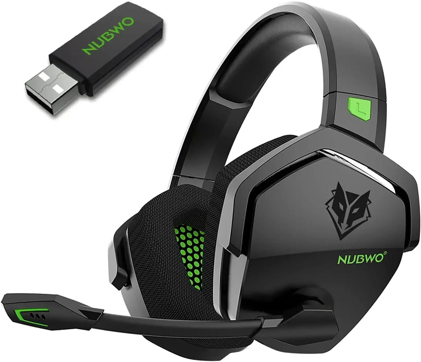 NUBWO G06 2.4G Dual Wireless Gaming Headset 5ms Low Latency