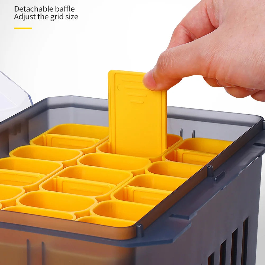 24 Grids Webfoot Octopus Egi Storage Organizer Box Minnow Squid Jig Hard Bait Container Fishing Storage Box