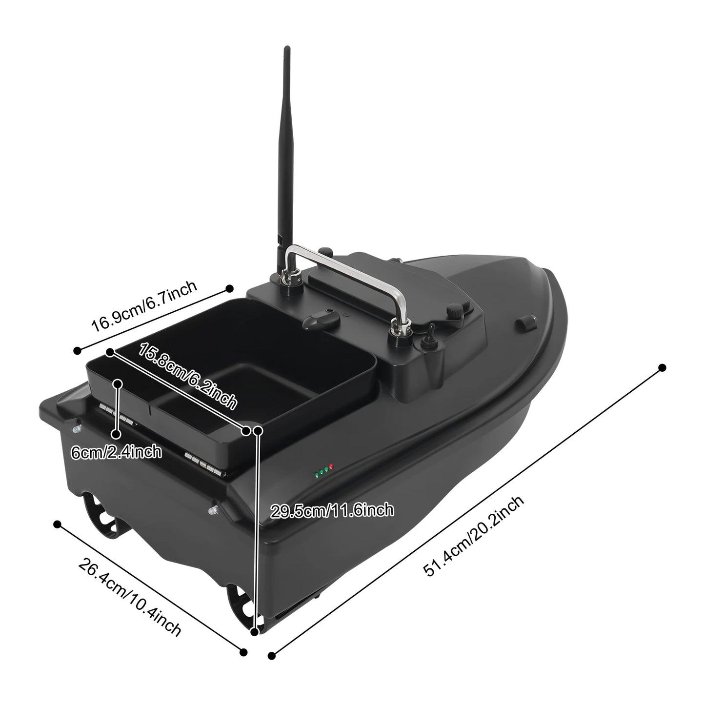 Fishing Bait Boat High Speed Fishing Bait Boat Remote Control Boat for Pool and Lake Bait Boats