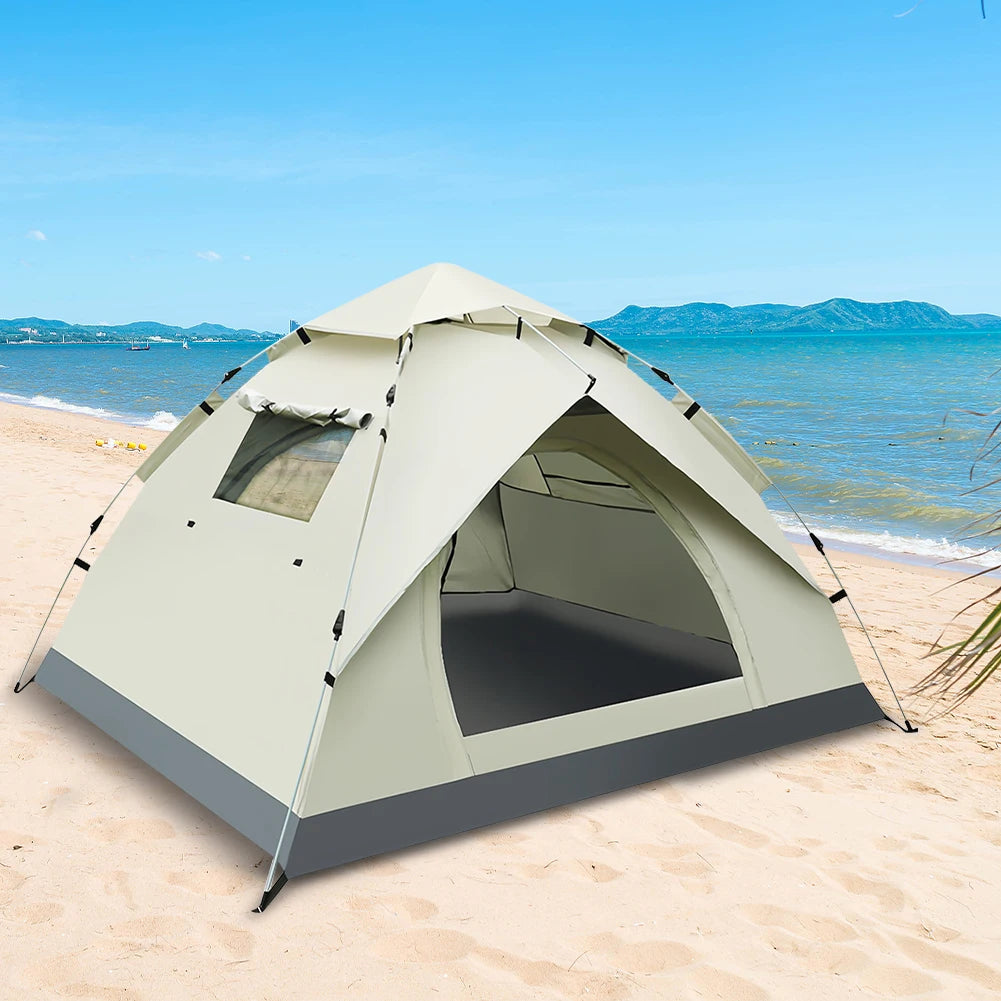 Fully Automatic Camping Tent Lightweight Sunshade Tent Waterproof Quick Open Tent for Hiking Backpacking Camping