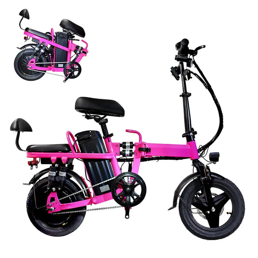 Only Ships To USA Folding Electric Bike For Adults 48V/500W Portable Lightweight Lithium Battery Foldable Electric City Bike