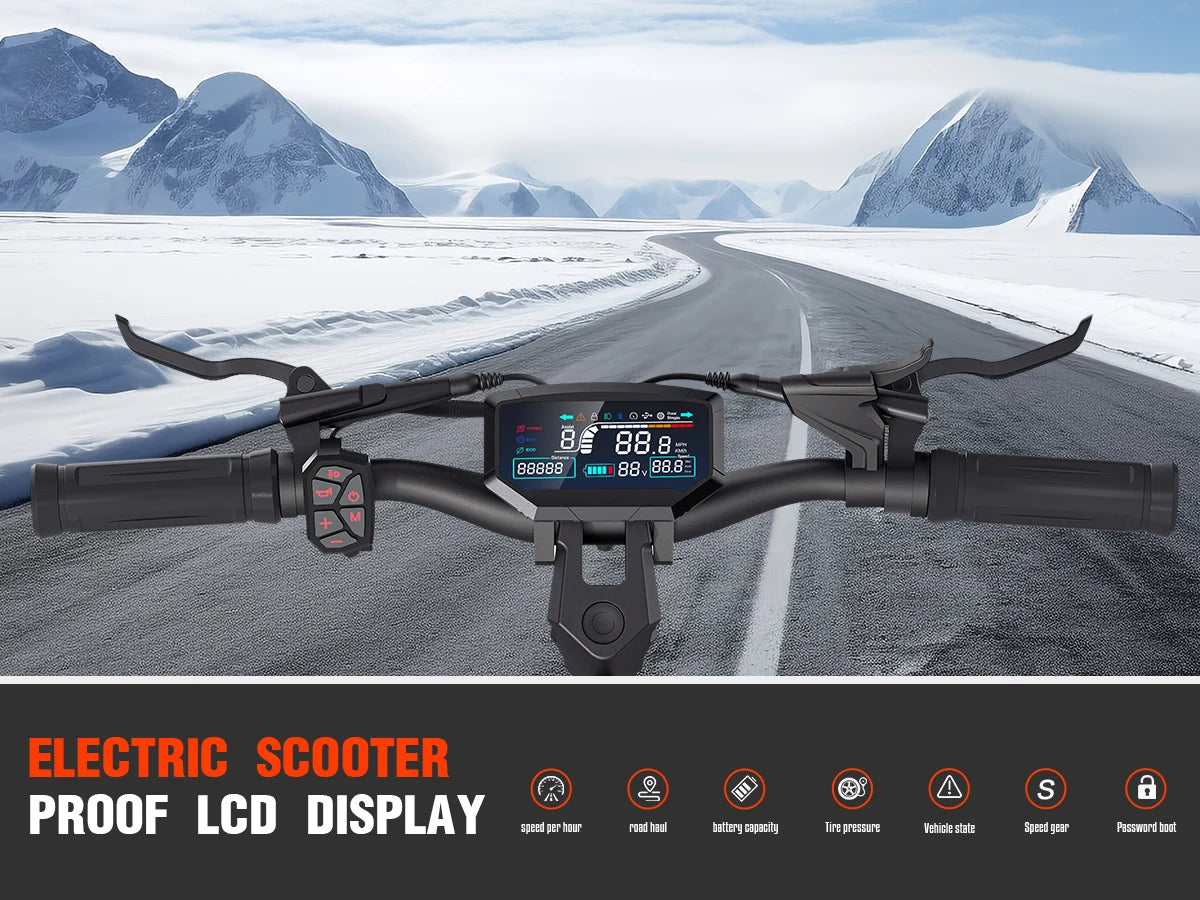 Powerful Dual Motor Electric Scooter for Adults 6000W, 55Miles Range, 11'' Off-road Tires, Fast Electric Scooter 50Mph