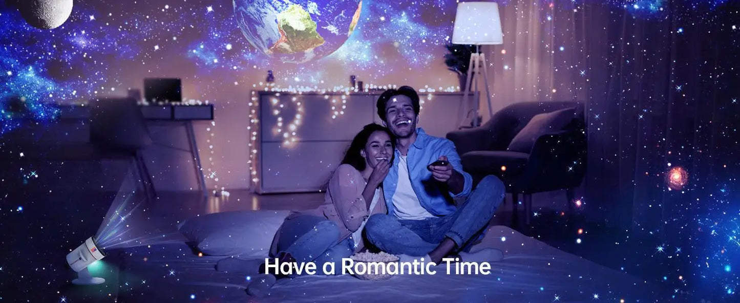 Night Light Galaxy Projector Starry Sky Projector 360° Rotate Planetarium Lamp For Kids Bedroom Valentines Day Gift Wedding Deco