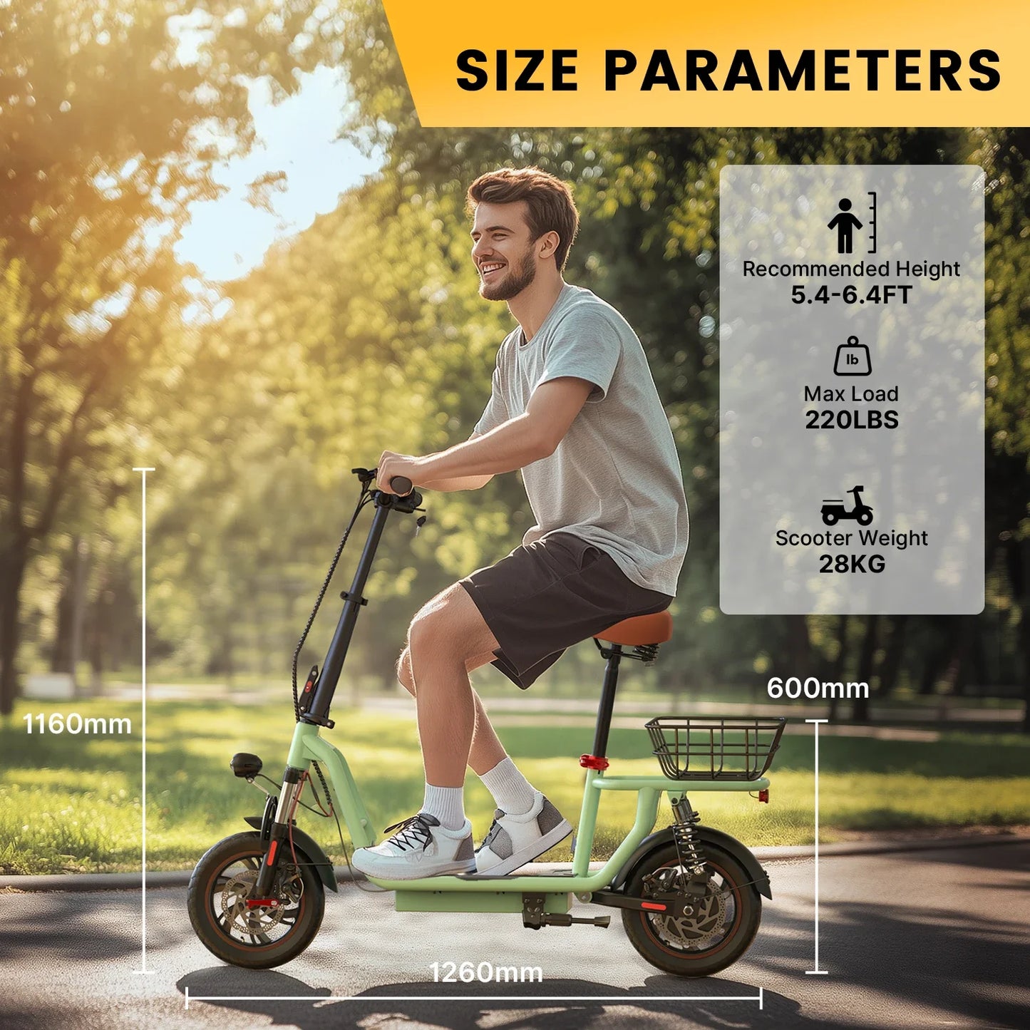 ISCOOTER I12 Adult Electric Scooter 500W Motor E- Scooter 36V 7.5AH Battery Electric Scooter 12 Inch Road Tires Electric Scooter