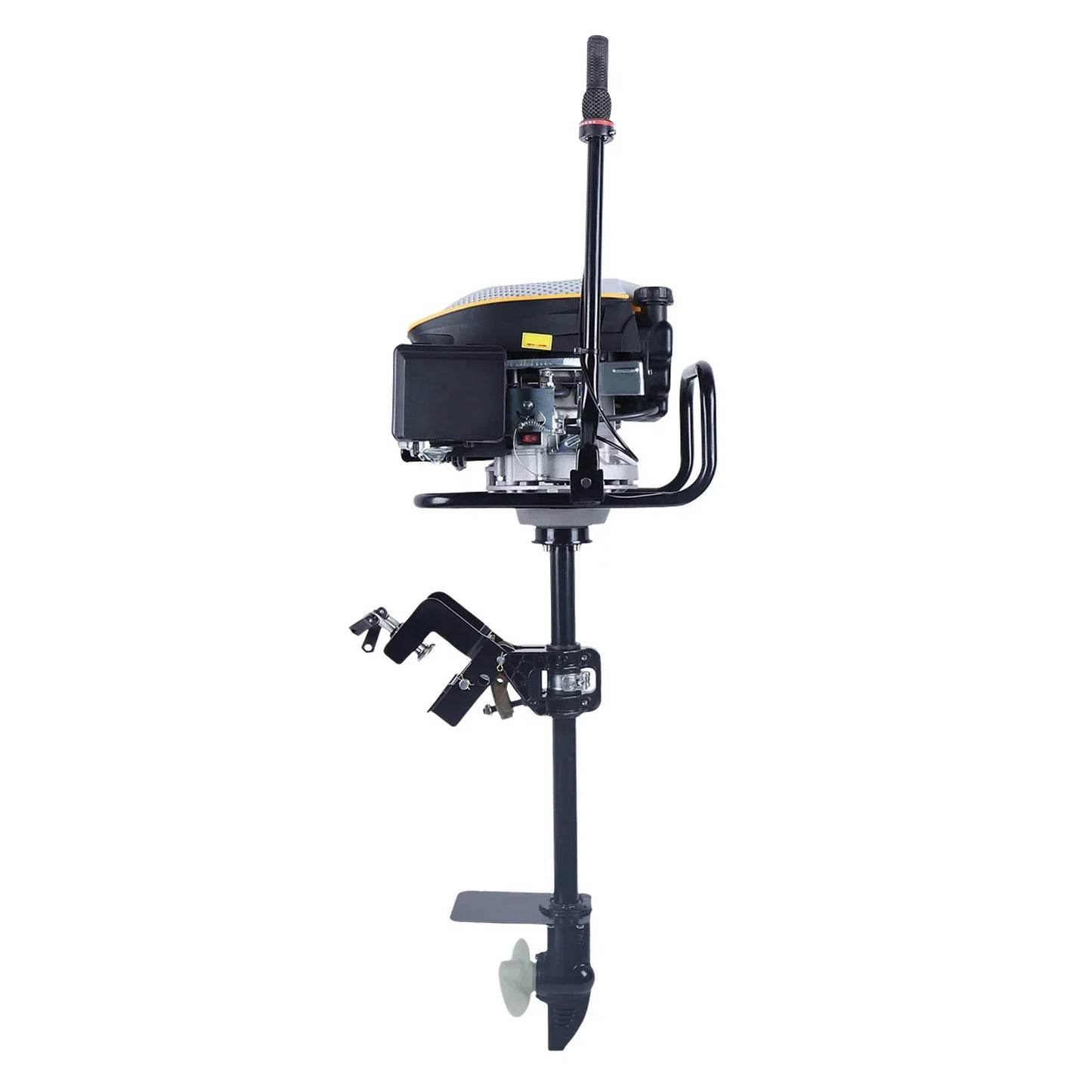 4-Stroke 9HP Outboard Motor 225CC Heavy-Duty Outboard Motor Fishing Boat Marine Engine for Fishing Aquaculture Outdoor Adventure