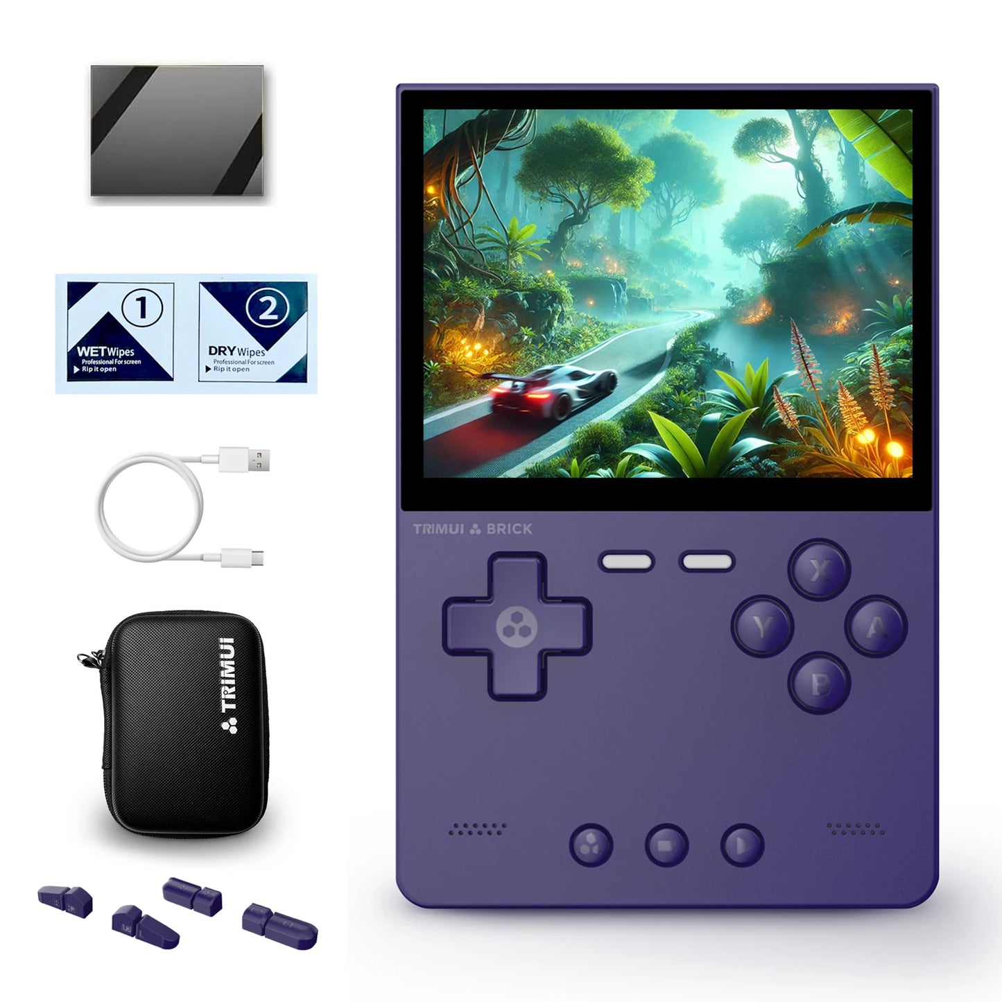 Trimui Brick Retro Handheld Gaming Console - 3.2-Inch HD IPS Screen, Allwinner A133P Chip, Supports Up to 1TB Expansion