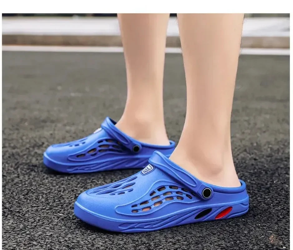 Plus Size 47 48 49 Men Summer Clogs Sandals EVA Slippers Men and Women Garden Shoes Beach Sandals Couple's Outdoor House Slides