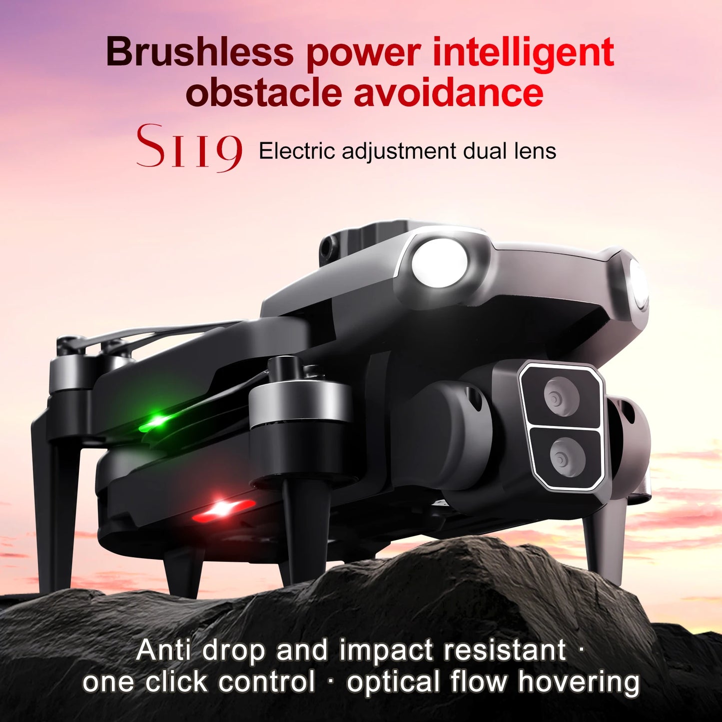 M8 Pro  Drone Professional Mini Dron WIFI Optical Flow Localization 3sided Obstacle Avoidance Quadcopter Toy Gift