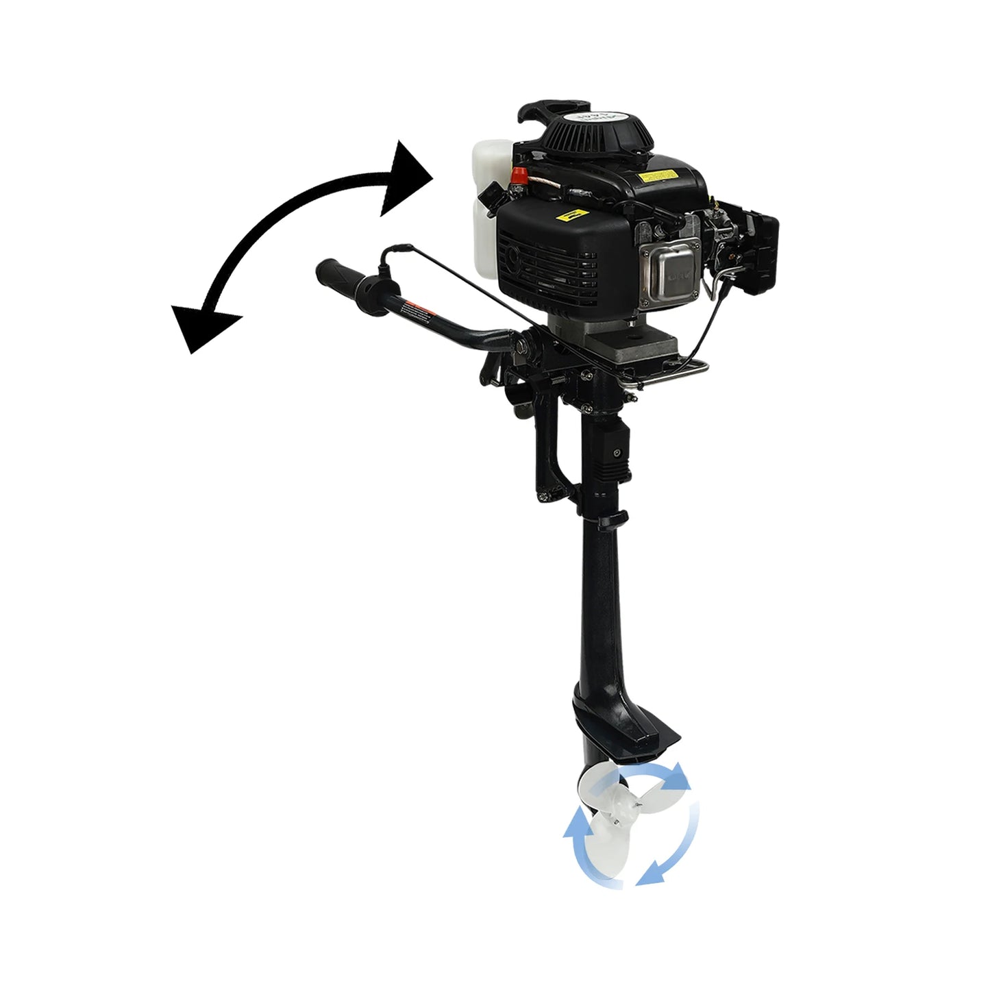 4 Stroke 3 HP Outboard Motor Fishing Boat Engine, Wind Cooling