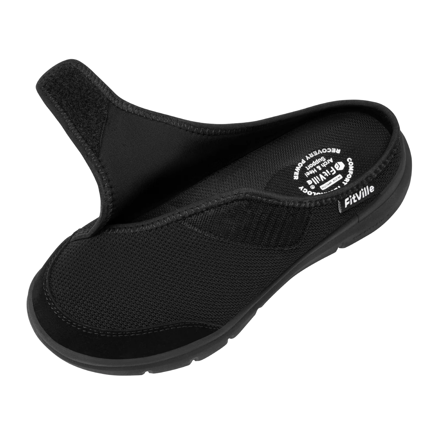 Orthopedic Slippers for Women Wide Fleece Lined Clogs with Arch Support Recovery Pedic Shoes Comfortable Slip-On Footwear