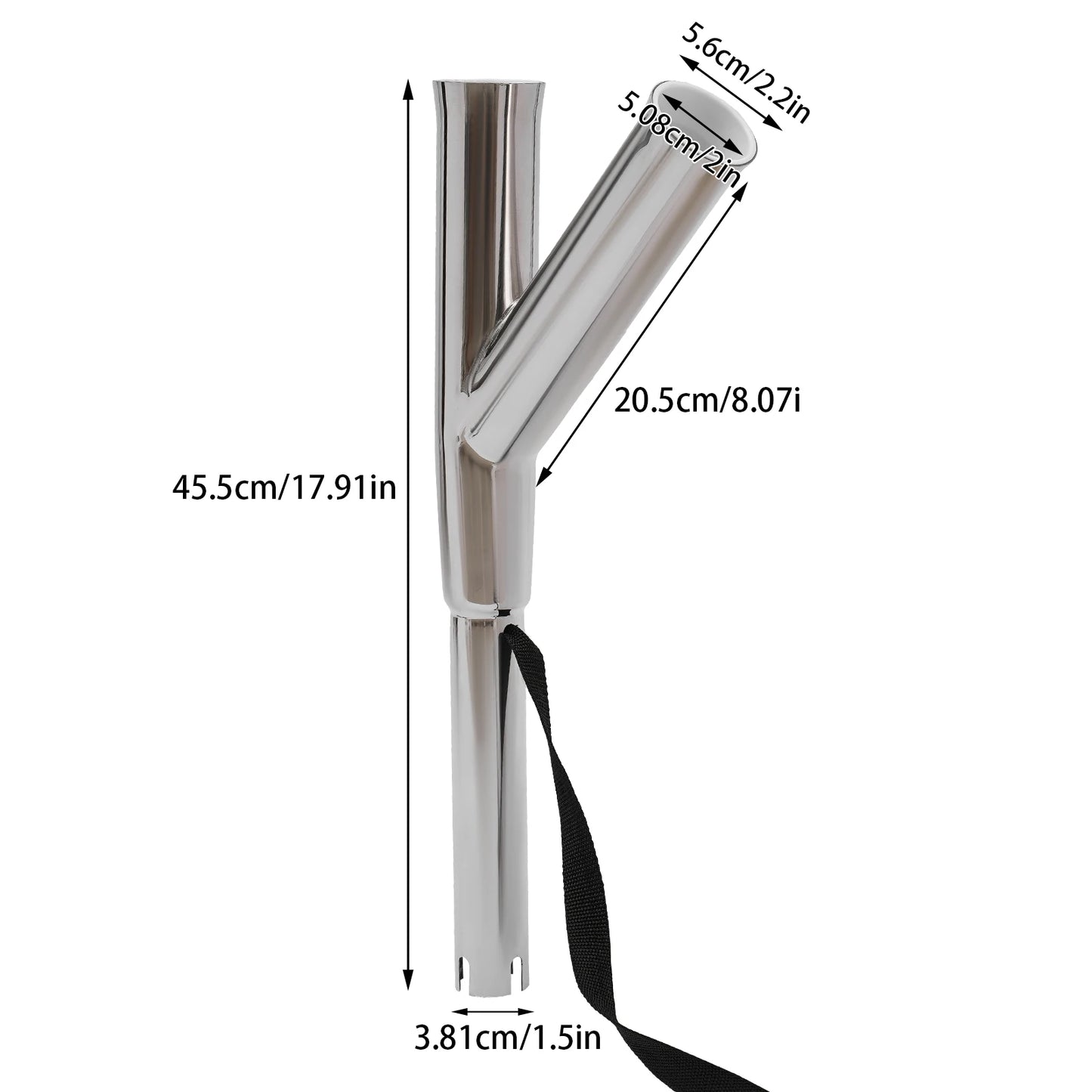 Pair of Boat Outrigger Rod Holder Adjustable Fishing Rod Holder for Marine Yacht