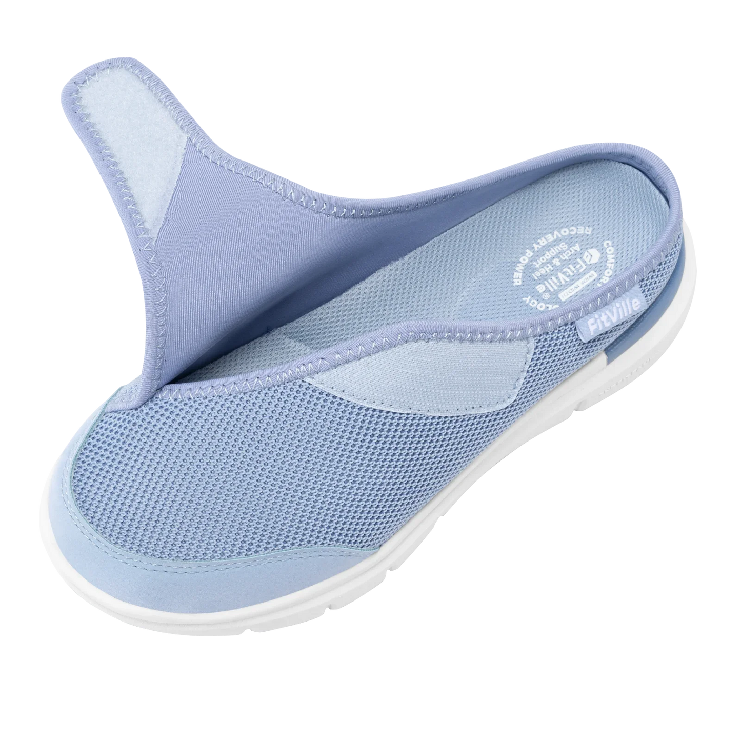 Orthopedic Slippers for Women Wide Fleece Lined Clogs with Arch Support Recovery Pedic Shoes Comfortable Slip-On Footwear