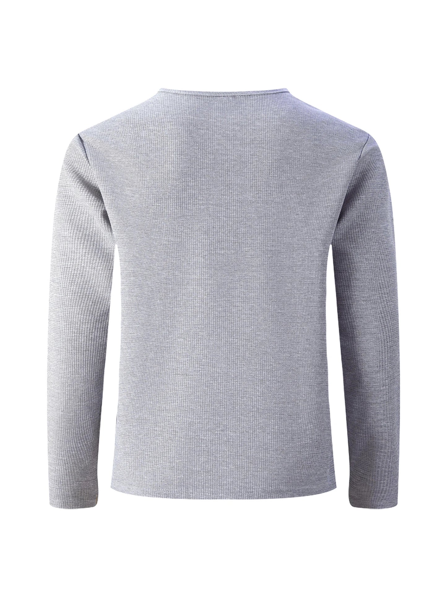 Men s Casual  Fit Long Sleeve Henley T-Shirt Button Up Contrast Color Tops Spring Autumn Fashion Pullover Shirt