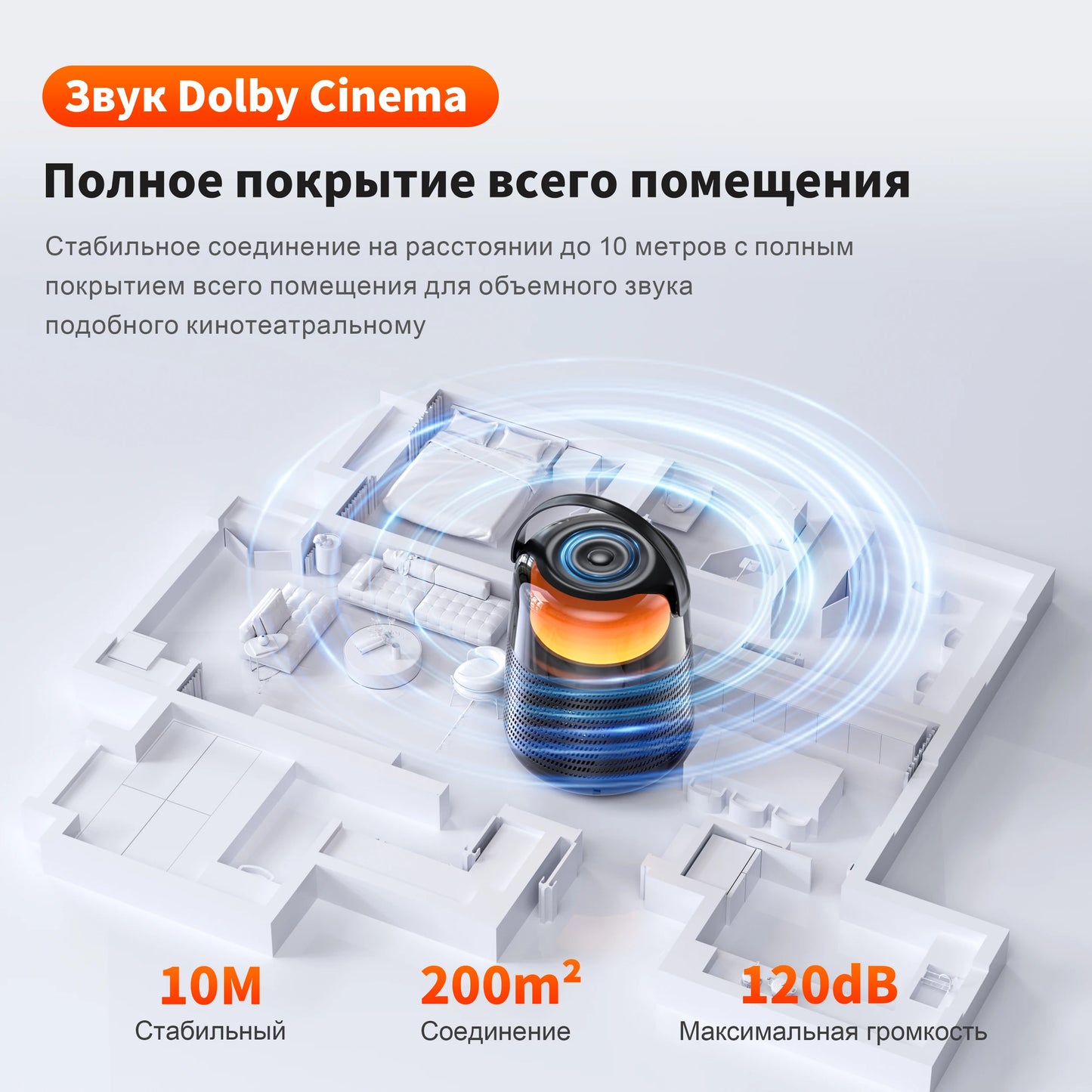 QERE HF55 Bluetooth Speaker with Hi-Res 20W Audio,Wireless HiFi Portable Speaker IPX5 Waterproof,Multiple connection modes,